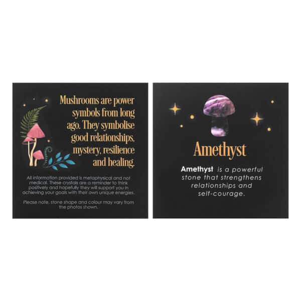 Amethist edelsteen paddenstoel