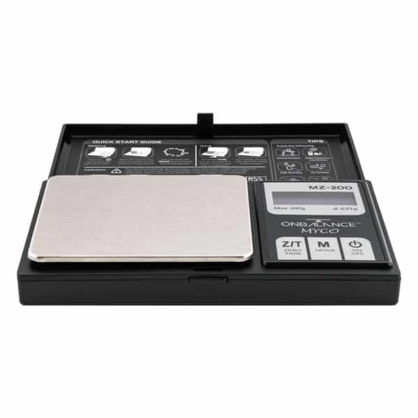 Zakformaat digitale weegschaal Myco MZ-200-BK op batterijen