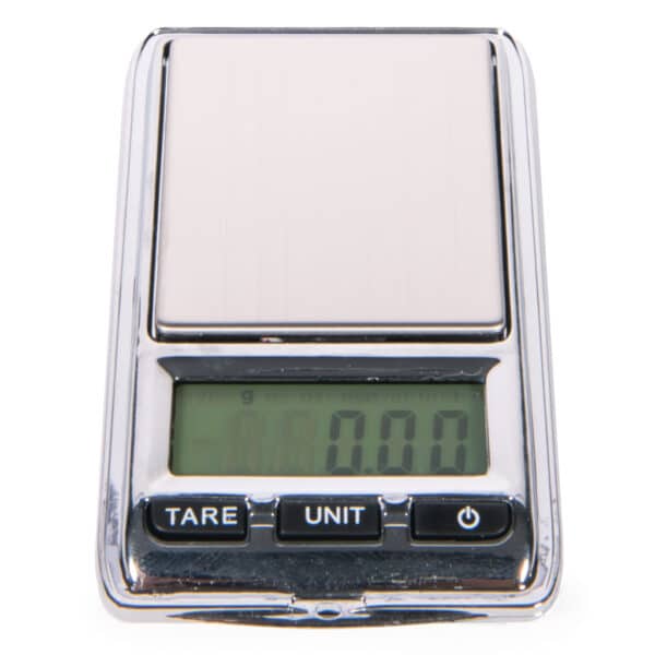 Precisie weegschaal DE-100 0.01 gram van On Balance voor nauwkeurig afwegen van wiet, hasj en kruiden extracten