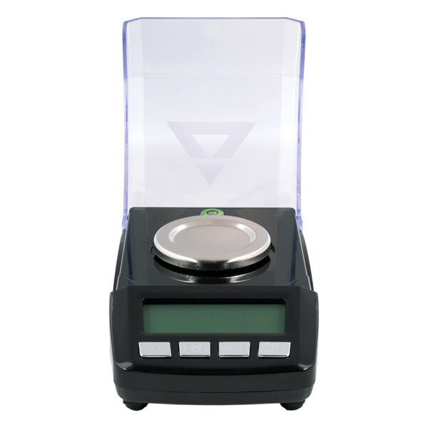 CT-250 grammen weegschaal 1 milligram van On Balance Weegschalen met open deksel