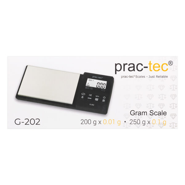 Weegschaal voor grammen 0.1 g van Prac-Tec Weegschalen verpakking