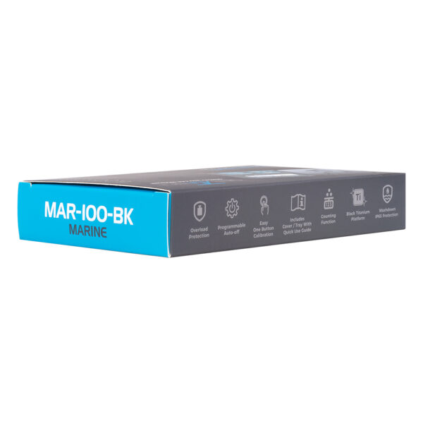 Afspoelbare digitale weegschaal Marine MAR-100 0.01 gram van On Balance Weegschalen eigenschappen