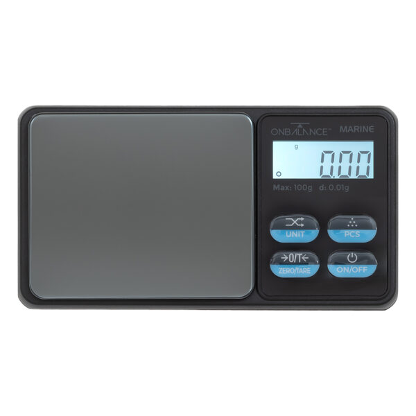Afspoelbare goedkope weegschaal Marine MAR-100 0.01 gram van On Balance Weegschalen met backlit verlicht display