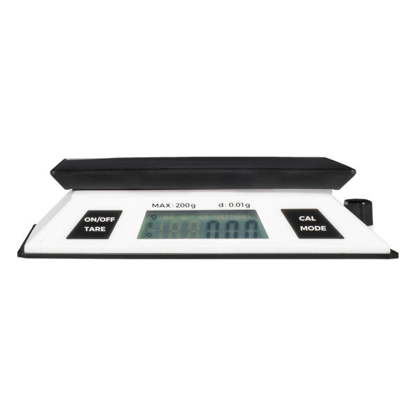 ECO-200 grammen weegschaal zonder batterij 0.01 gram van On Balance Weegschalen vooraanzicht