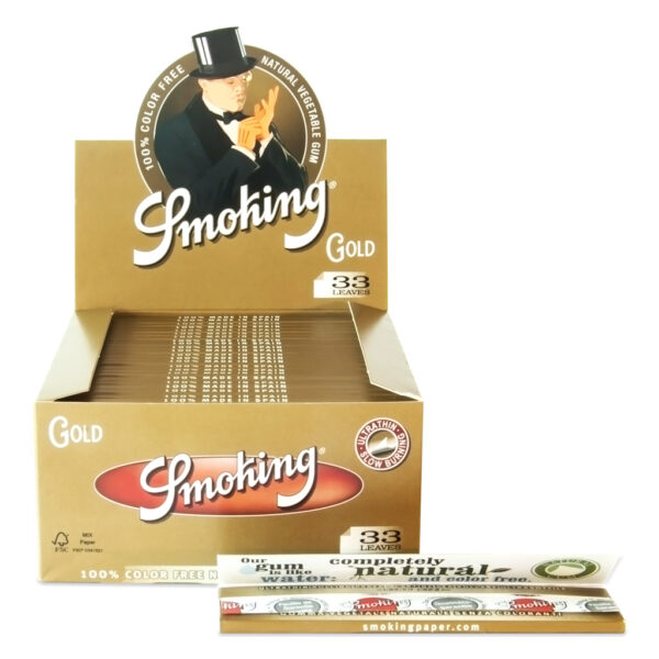 Smoking Gold King Size Slim lange vloei in een doos