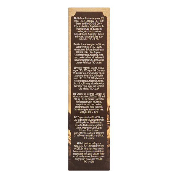 CBD CBG RAW wietolie 5% van Plant of Life voor meer ontspanning