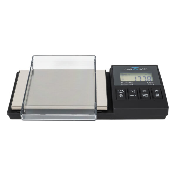 REG-250-BK digitale weegschaal 0.1 gram van On Balance Weegschalen met schaaltje