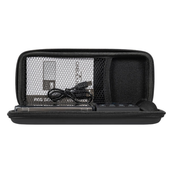 REG-250-BK mini weegschaal 0.1 gram van On Balance Weegschalen in beschermende hoes