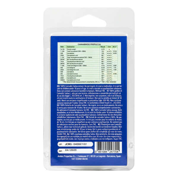 CBG Raw Wax 41% van Plant of Life is een zuiver cannabis concentraat voor meer rust en ontspanning en bij burnout
