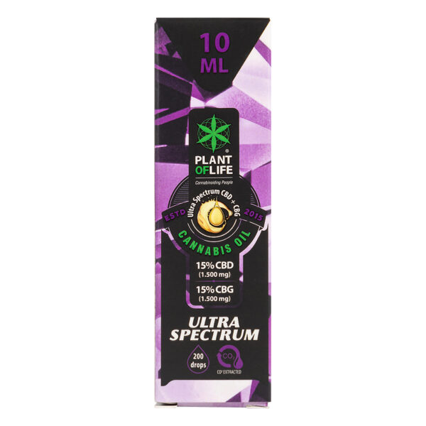 CBD & CBG cannabis olie 15% van Plant of Life voor meer rust en ontspanning bij stress en burnout