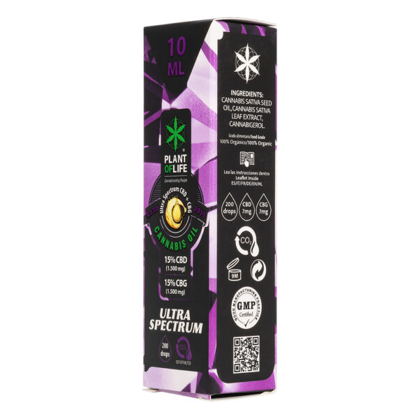 CBD & CBG wietolie 15% van Plant of Life voor beter slapen bij stress