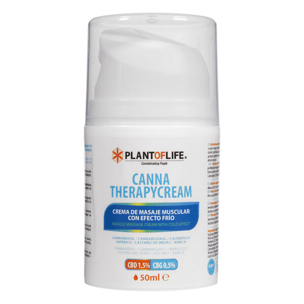 CBD & CBG creme met een verkoelend effect van Plant of Life is een massage creme die bijdraagt aan spierherstel