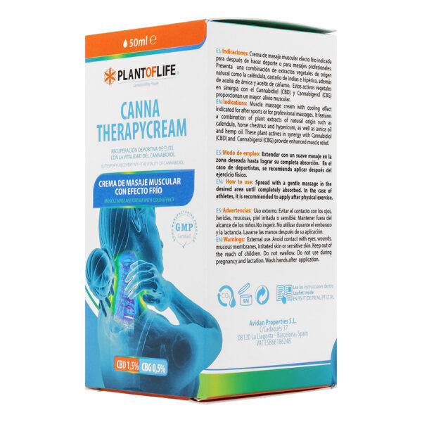 CBD & CBG creme met een verkoelend effect van Plant of Life voor sneller spierherstel voor en na sporten