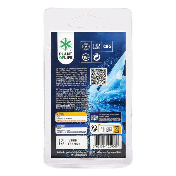 CBG kristallen 99% (Plant of Life) 1g - Afbeelding 2
