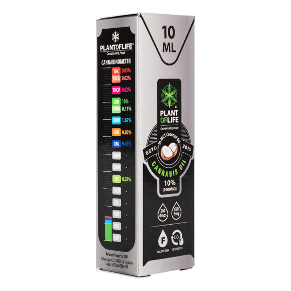 CBD 10% MCT kokosolie van Plant of Life voor meer ontspanning