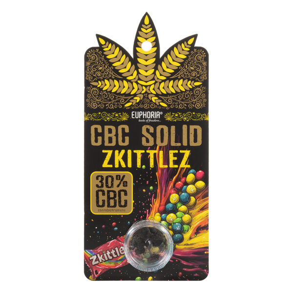 CBC hash 30% Zkittlez van Euphoria voor meer rust, ontspanning en bij burnout