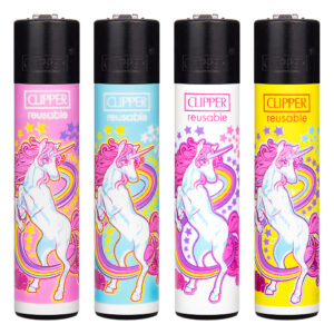 Clipper navulbare aansteker met Unicorns print