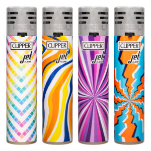 Clipper Splash #2 navulbare stormaansteker met jetflame en psychedelische print