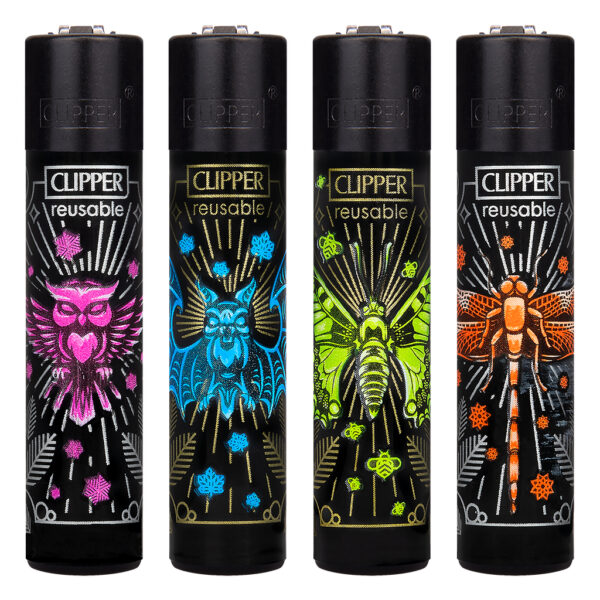 Clipper navulbare aansteker met Tribal Animals print