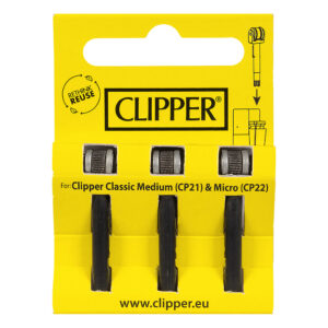 Het Clipper vuursteen systeem Micro is gemakkelijk te vervangen waardoor de aanstekers lang mee gaan