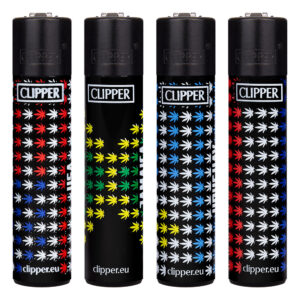 Clipper navulbare aansteker met Weed States print en een wietblad patroon