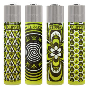 Clipper navulbare aansteker met Weed Pattern print