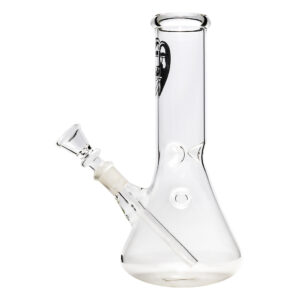 Kleine glazen ice bong van 21cm met Anonymous print