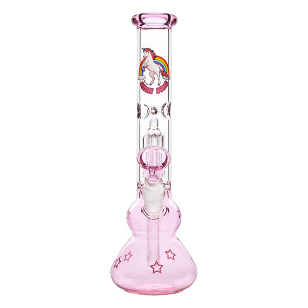 Bitch waterpijp met 4-arm percolator voor een zachtere rook beleving