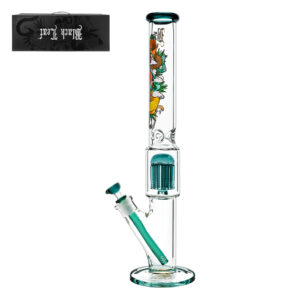 Grote Hanuman glazen ijsbong met 10-arm percolator 50cm met beschermende transport koffer van Black Leaf
