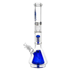 Glazen Ice bong met 6-arm percolator en diffusers van Black Leaf voor een zachtere rook beleving