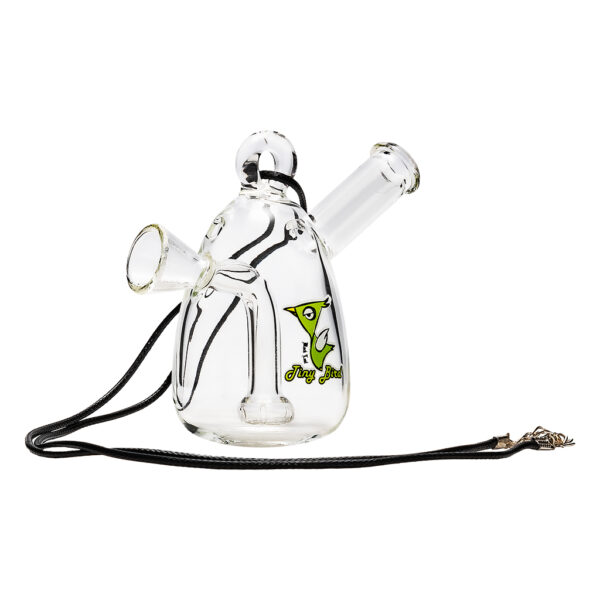 Mini bong Tiny Bird bubbler voor joint of kruiden met douche percolator 7cm