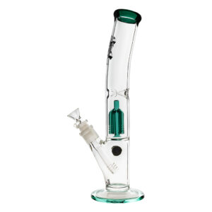 Glazen Ice bong met 4-arm percolator 33cm van Black Leaf