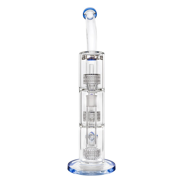 Triple drum percolator waterpijp van glas van Blaze heeft 3 drum percs met diffuser voor het koelen en filteren van rook