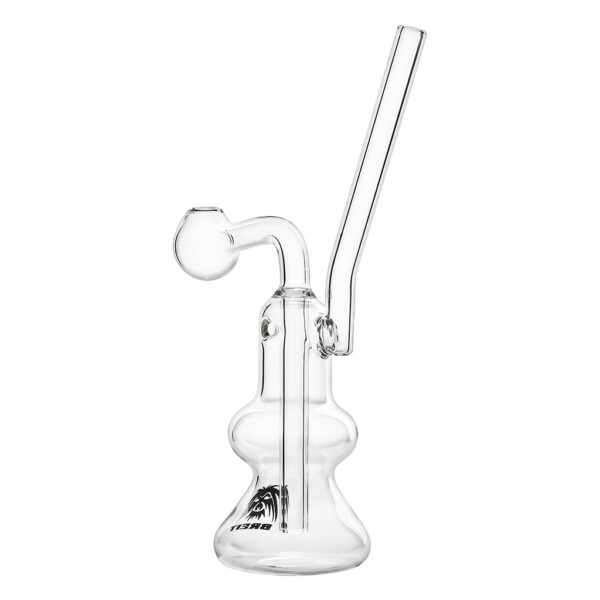 Kleine Olie bong 16cm Erlenmeyer voor het dabben van olie en concentraten