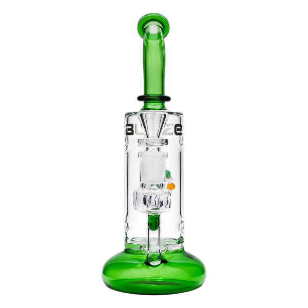 Glazen DNA bong 24cm groen van Blaze voor het roken van kruiden, wiet en hasj